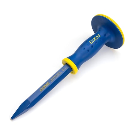 Estwing 5/8" Pointed Tip Masonry Chisel with Grip Guard 42516
